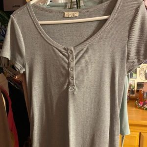 Vintage grey button down shirt